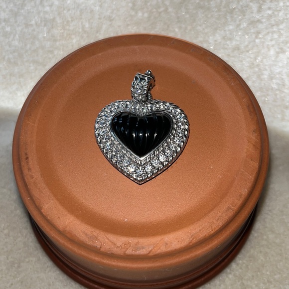Judith Ripka sterling heart enhancer - Picture 2 of 5
